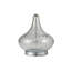 Lampe de table 24,5 "en verre" Courtney ", verre et chrome argenté-284579872