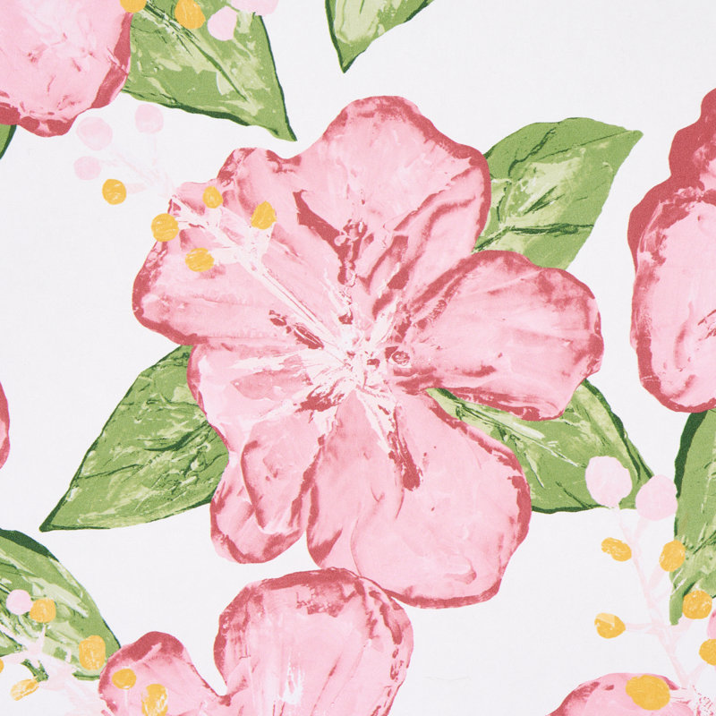 Papier peint Schumacher x Victor Glemaud Fabienne, Rose