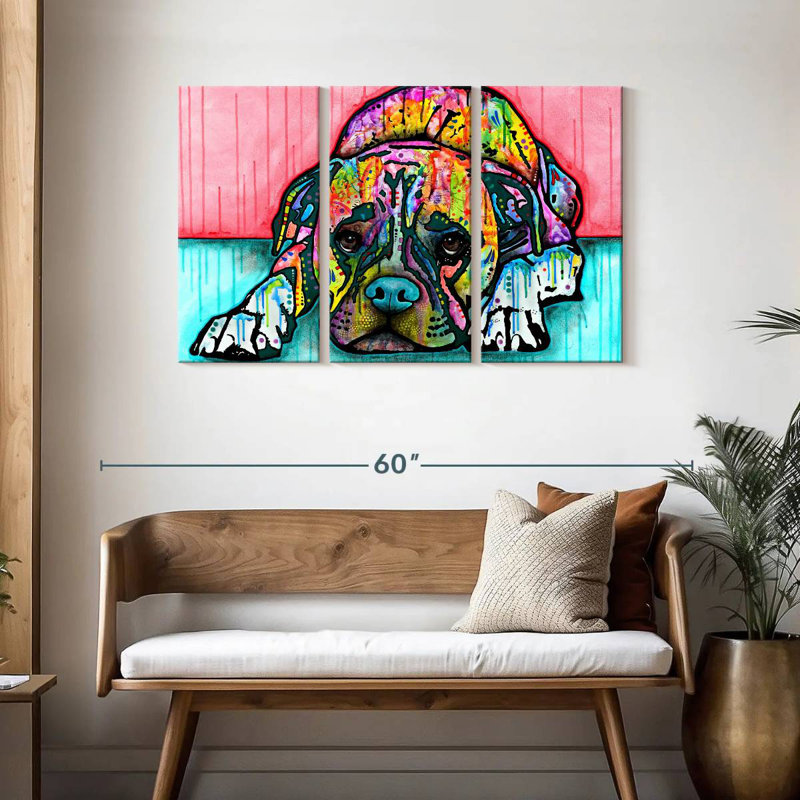Brampt Lying Boxer, 28" H x 45" W