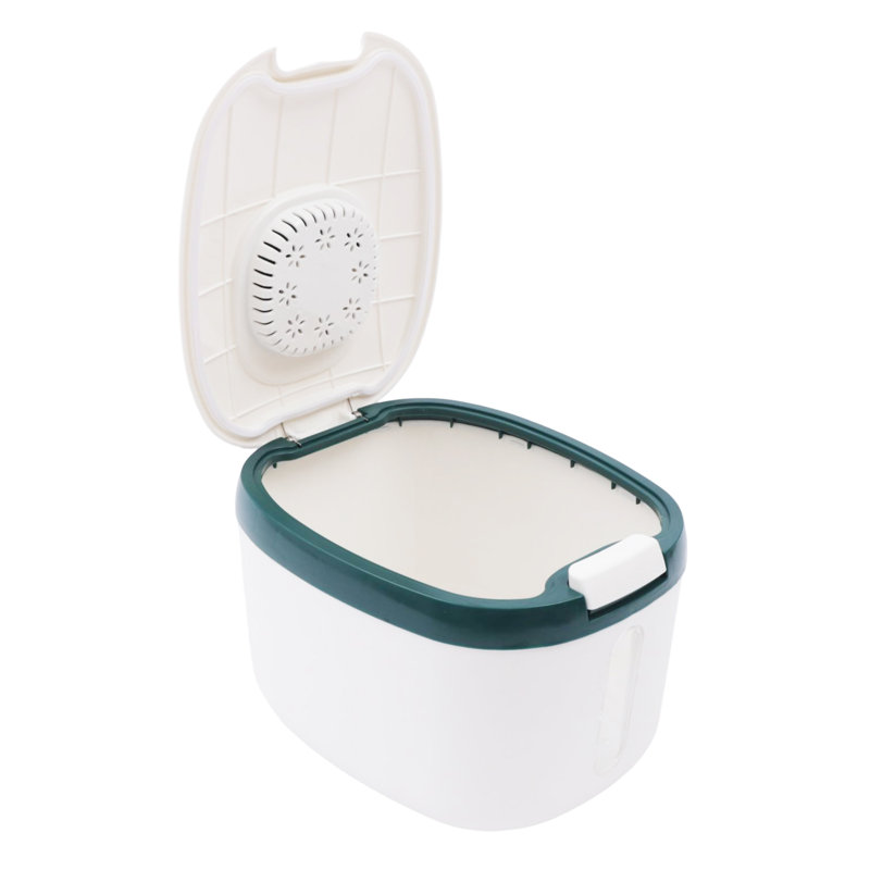 Contenant alimentaire Braidan, Blanc / vert foncé