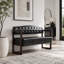 Banc de pièce, canapé de réception moderne de style Mid-Century 57,83 po avec dossier capitonné et garniture cloutée-765819946