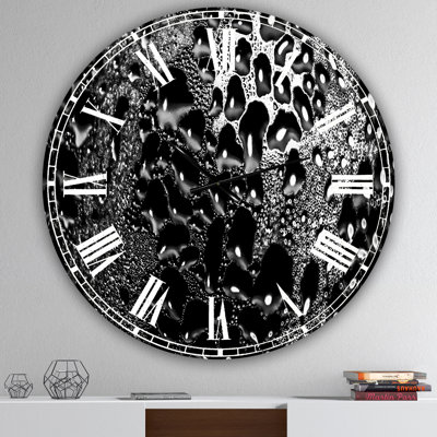 Horloge murale abstraite abstraite surdimensionnée 15