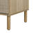 Sango Merk 2-Drawer Solid Wood Nightstand, Drawers With Horizontal & Vertical Grooves-60014113