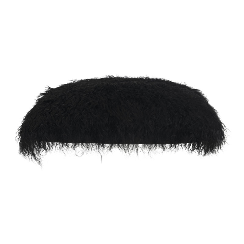 Luna Feather Reversible Throw Pillow, Black, 20" x 20"