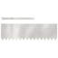 30cm H x 100cm W Stainless Steel Lawn Edging