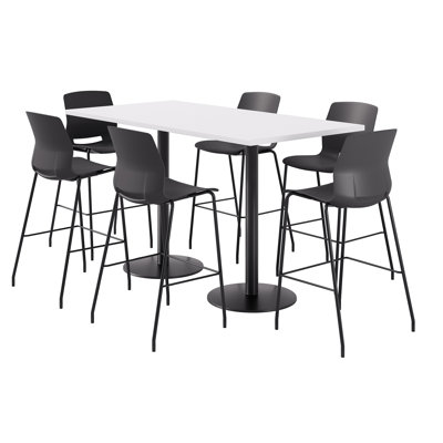 Ensemble repas pour 6 personnes à hauteur de bar