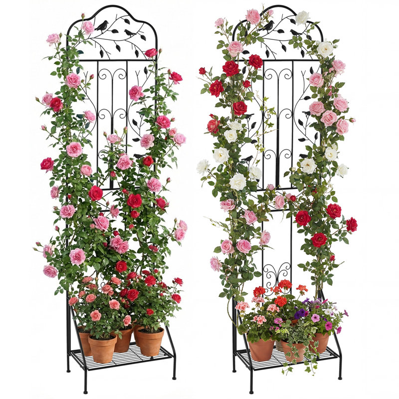 190cm H x 50cm W Metal Gothic Trellis