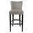 Upholstered Counter Stool with Solid Wood Frame-48367410