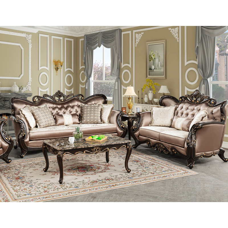 Ensemble de salon 2 pièces Carrara Brown 