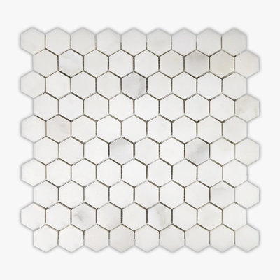 Carreau de mosaïque en marbre 11,5 po x 12 po Royale