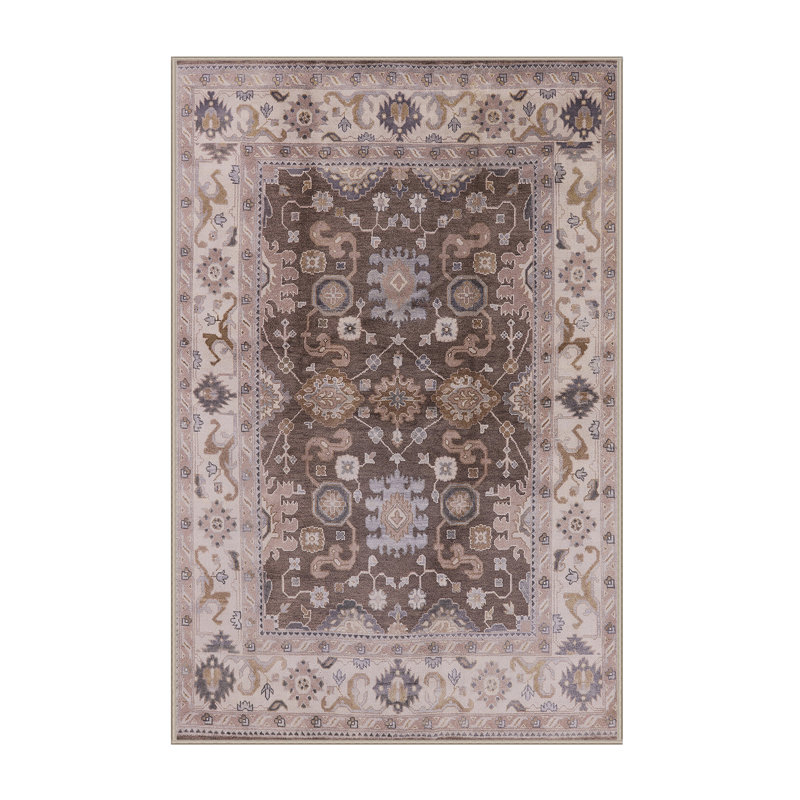 Tapis oriental brun / beige, Rectangle 5 pi x 8 pi