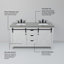 Ensemble de meuble-lavabo double l 60 po x P 22 po avec robinet Marsyas-87289819-87289820