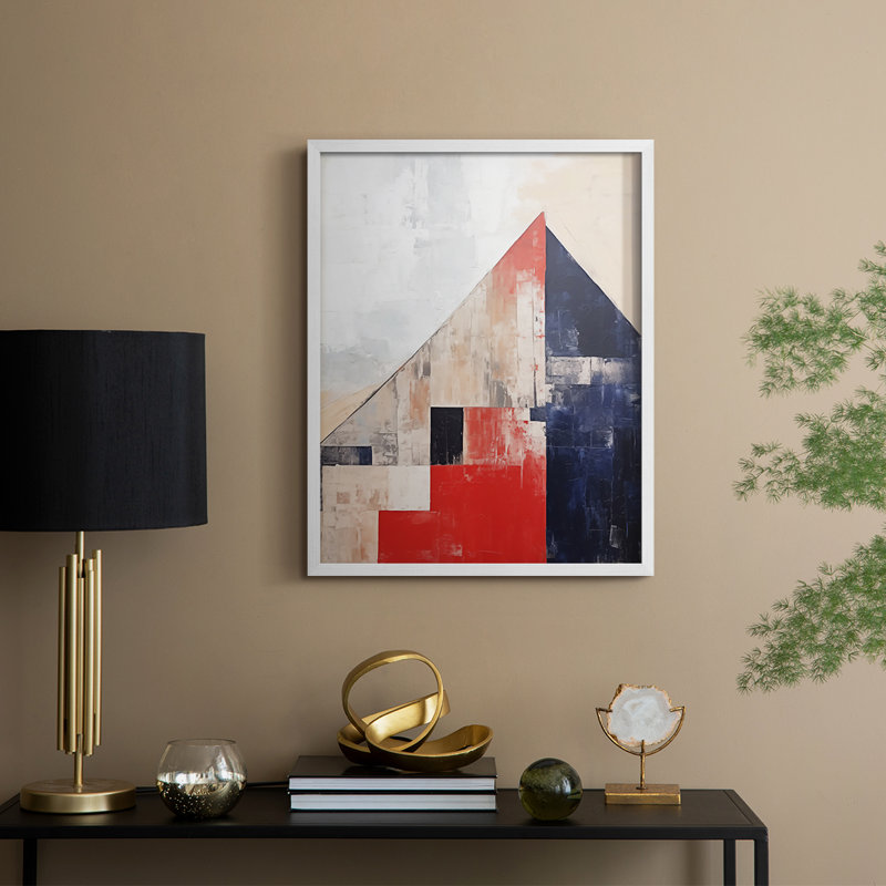 Paysages série Cxxxi - reproduction encadrée de qualité supérieure - prête à être accrochée - aucun clou requis