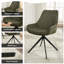 Chaise de bureau en lin Loklun-349842863