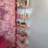 SlayStation Natalie Mirrored Column Display Shelves with Anti Tipping Bracket, Mirrored Back Panel-1024353371
