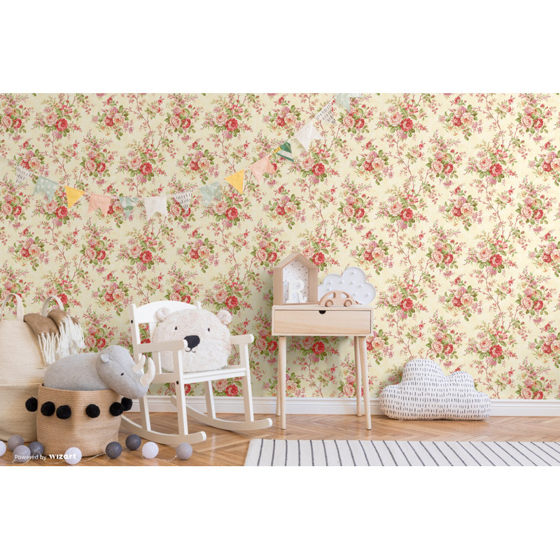 Bauerle 10m x 53cm Wallpaper Roll, Soft Gold