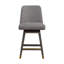 Tabouret de bar ou de comptoir Dunamuggy en bois de chêne avec siège en tissu - ensemble de 4-2092895194-2092895205-2092895195