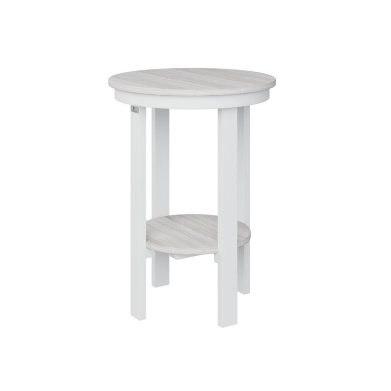 Table de bout ronde Berlin Gardens, H 29 po x l 21,5 po x P 21,5 po, Coquillage