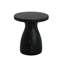 Table de bout en béton effet marbre noir pour l'extérieur et l'intérieur, table d'appoint, aucun assemblage requis, 20 pouces de large, profond, 23 haut, 25 livres avec décor, élégant, profondeur, largeur, hauteur,