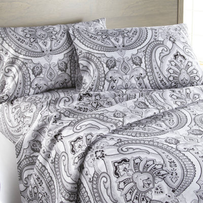 Ensemble de draps en microfibre Paisley Perfect Paisley par Southshore Fine Linens