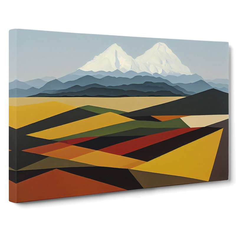 Entrancing Mountain Abstract - Wrapped Canvas, 35cm H x 50cm W x 3cm D
