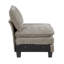 Moderne contemporain modulaire 6 pièces avec repose-pieds moelleux et moelleux Chenille-313896125