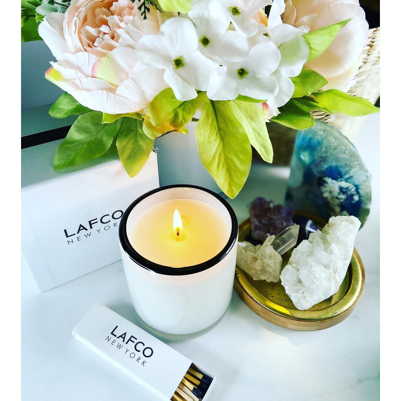 House & Home Champagne Scented Jar Candle, 3" H x 3" W x 3" D