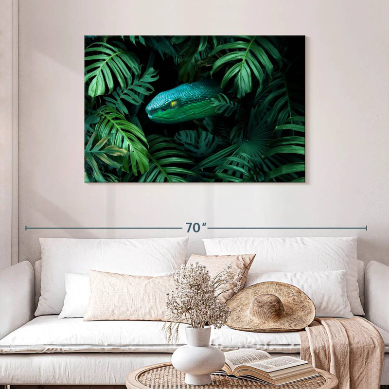 Brampt Tropical Snake, 30" H x 45" W