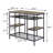 Versatile Rustic Kitchen Island With Open Shelving And Durable Construction