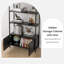 Arched Book Shelf, Bookcase With Doors Storage, 180cm Tall Bookshelf With Sturdy Metal Frame, E1 Quality Boards, Freestanding Display Shelving Unit Living Room-893028669