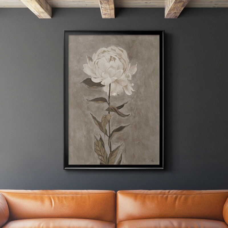 PRETTY AS A PEONY I " Pretty As A Peony I ", Black, 36.5" H x 26.5" W