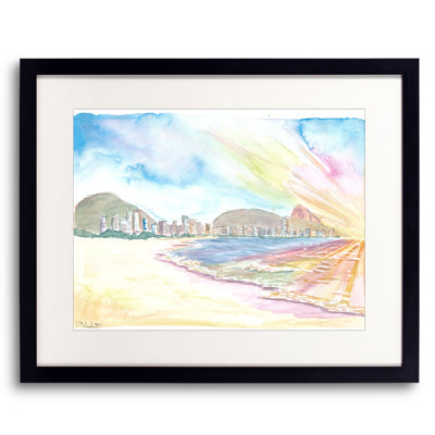 Beach Dreams At The Copacabana Rio De Janeiro Print by Martina Bleichner