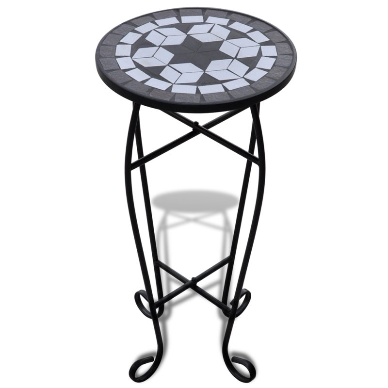 Plant Stand, Black/White