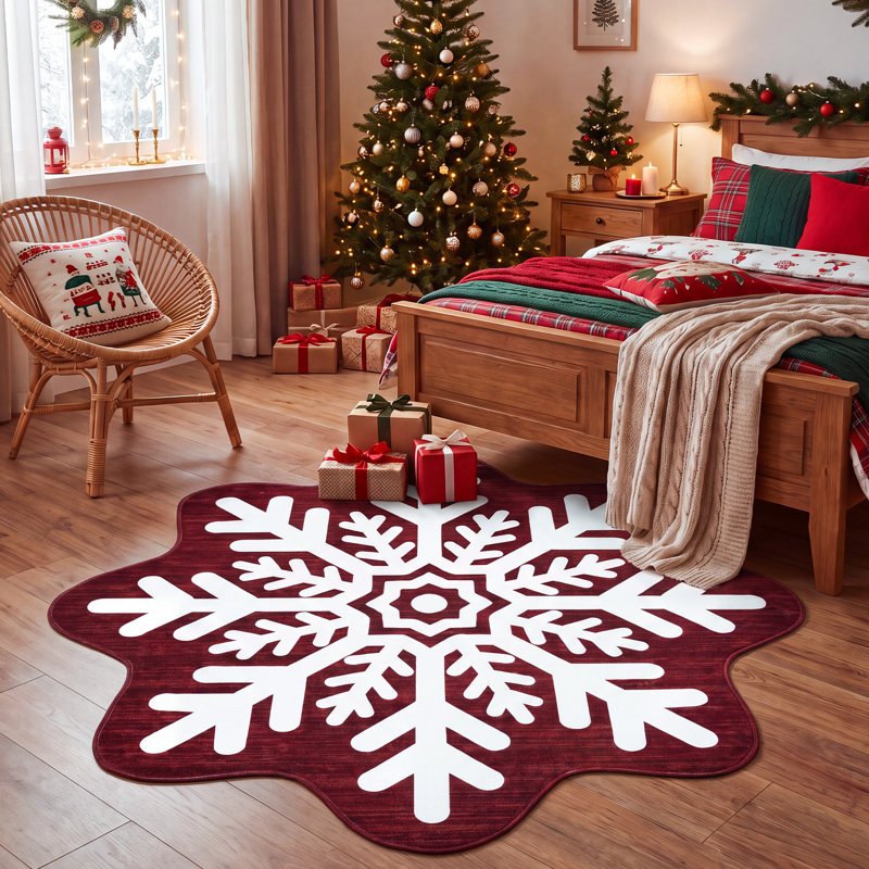 Geometric Washable Area Rug, 90*90cm