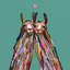«Llama Love» par Eli Halpin - reproduction d'art sur toile tendue-1310349798