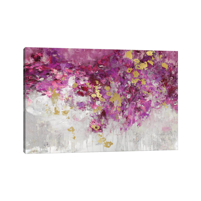 Charmed Magenta by Nikki Robbins - Wrapped Canvas Painting, 20.32 cm H x 30.48 cm W