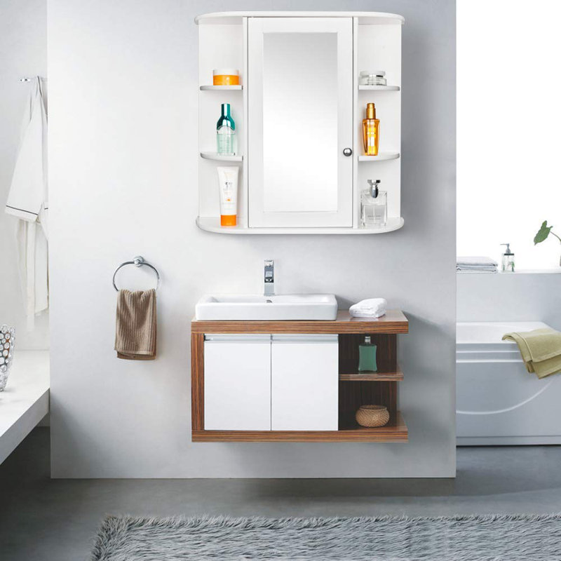 Armoire murale de salle de bain Re l 24 po x H 23 po x P 7 po