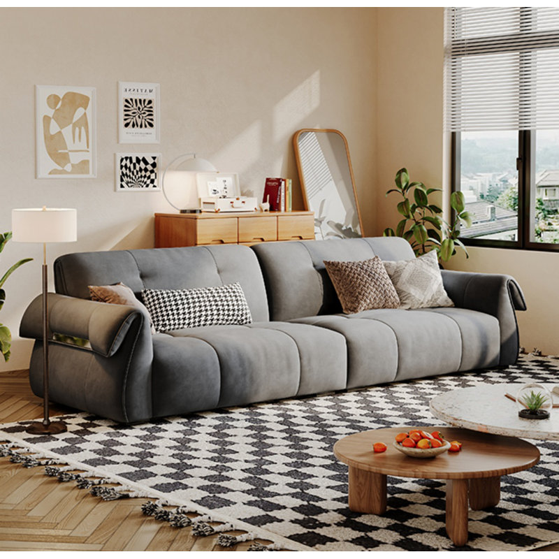 Canapé Creative Minimalist, H 35,83 po x l 110,24 po x P 39,37 po, Gris