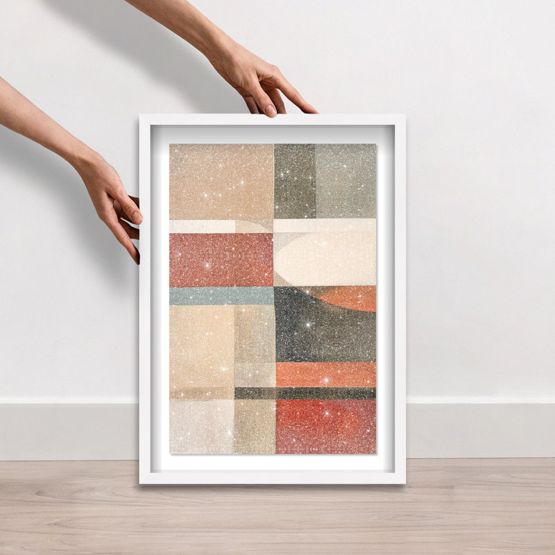Pattern Pulse II Shadowbox Abstract Print by Oliver Gal, Black Frame, 10 x 15, 25.5"H x 17.5"W, White Frame