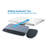 Mount-It! Adjustable Under Desk Keyboard Tray & Mouse Drawer Platform with Ergonomic Wrist Rest Pad