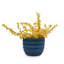 4 pots de fleurs en céramique, pot de fleurs moderne pour patio, jardin ou rebords de fenêtre - bleu antique-1500272568