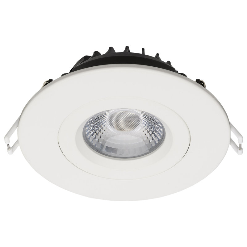 4" Round Adjustable Trim Selectable Color Temperature Dimmable Air-Tight IC Rated LED Canless Recessed Lighting Kit, White
