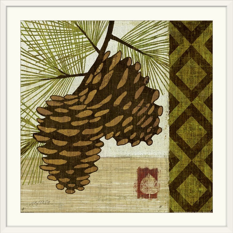 «Summer Pine II» par Michael Mullan, impression, H 38 po x l 38 po x P 1 po, Cadre noir