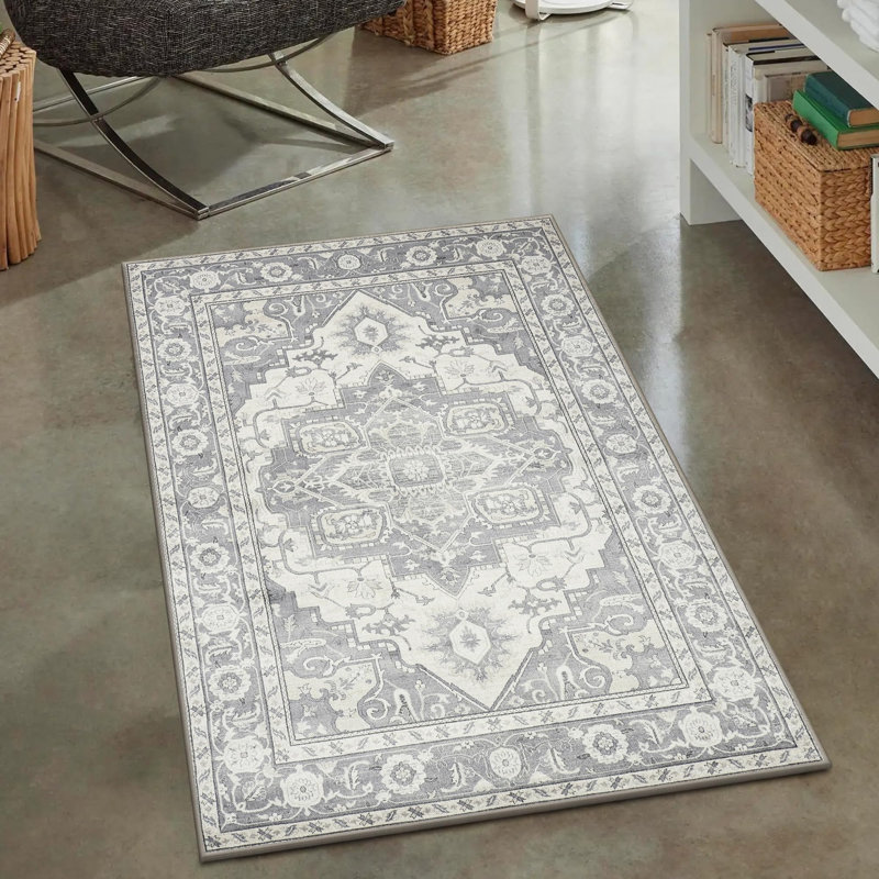 Tapis rectangulaire Nilay avec envers antidérapant, Rectangle 2 pi x 3 pi