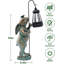 Statues décoratives de lapin solaires pour jardin - Idée cadeau d'anniversaire pour maman - Décoration pour la maison, le jardin, la pelouse, le porche, la terrasse ou le balcon