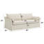 Canapé en lin beige avec 2 coussins Shane