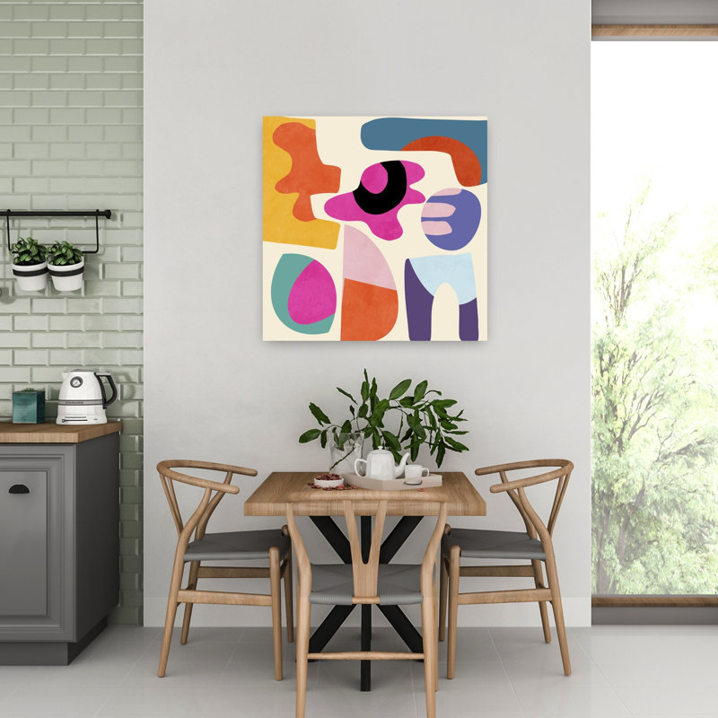 Art contemporain, art contemporain abstrait, H 32 po x l 32 po