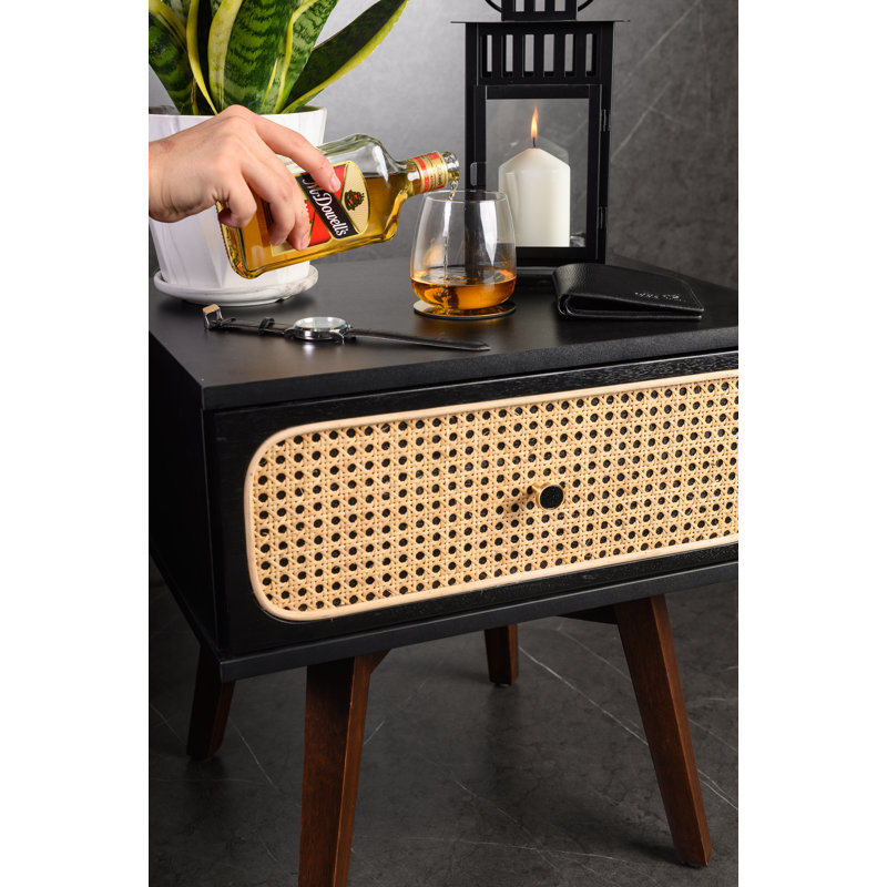 Honebein 50 cm W Bedside Table