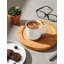 Ensemble de quatre tasses à boire de 13 onces, couleur blanche. Convient pour le café, le thé, le cacao et le lait.-2047969912