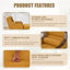 Fauteuil-lit rembourré en tissu-118377199